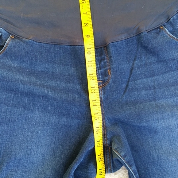 Old Navy Maternity Full Panel Skinny Distressed Jeans 18 Blue - Picture 12 of 13